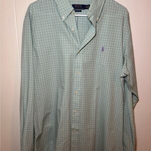 Ralph Lauren Green Checkered Men's Shirt
